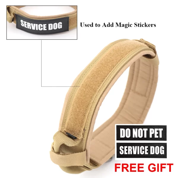 Dog Training Collar Adjustable Tactical Dog Collar And Leash Set Control Handle Pet Lead Collar For Small Big Dogs - Image 4