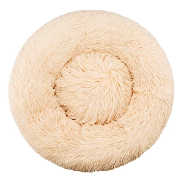 Round Dog Bed Winter Warm Cat Bed Plush Basket for Dog Washable Pet Bed for Small Medium Large Dog Sofa Cat - Image 12