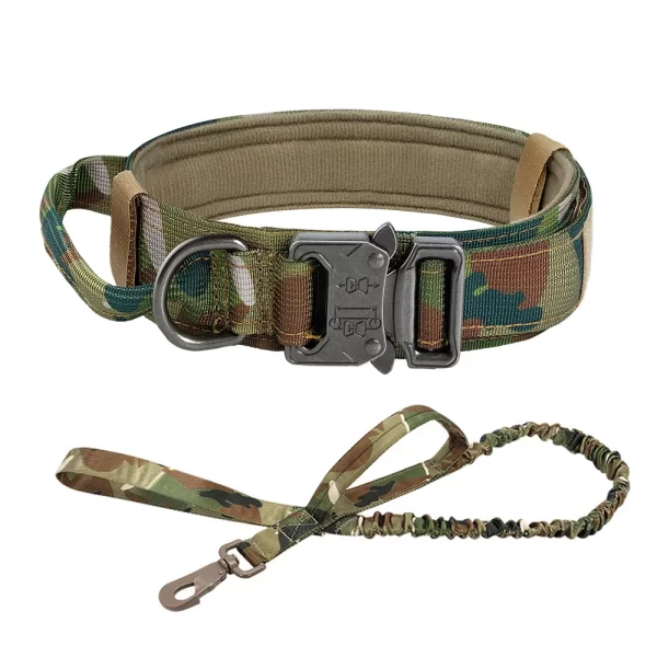 Dog Training Collar Adjustable Tactical Dog Collar And Leash Set Control Handle Pet Lead Collar For Small Big Dogs - Image 7