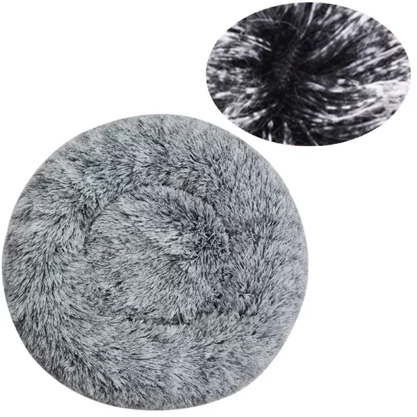 Round Dog Bed Winter Warm Cat Bed Plush Basket for Dog Washable Pet Bed for Small Medium Large Dog Sofa Cat - Image 11