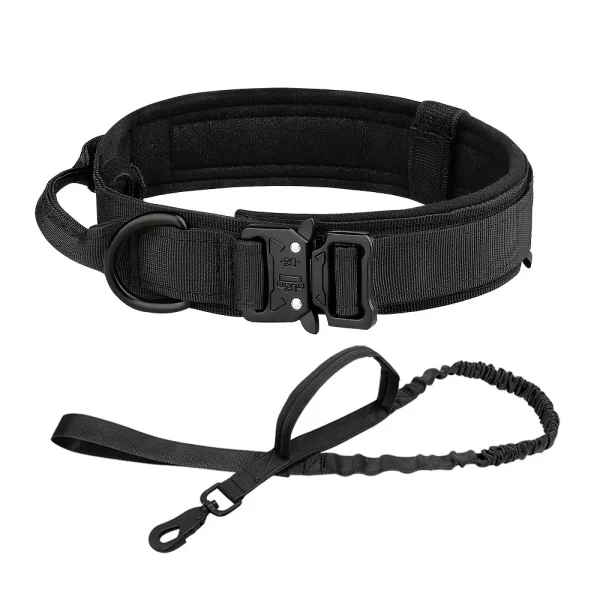 Dog Training Collar Adjustable Tactical Dog Collar And Leash Set Control Handle Pet Lead Collar For Small Big Dogs - Image 9